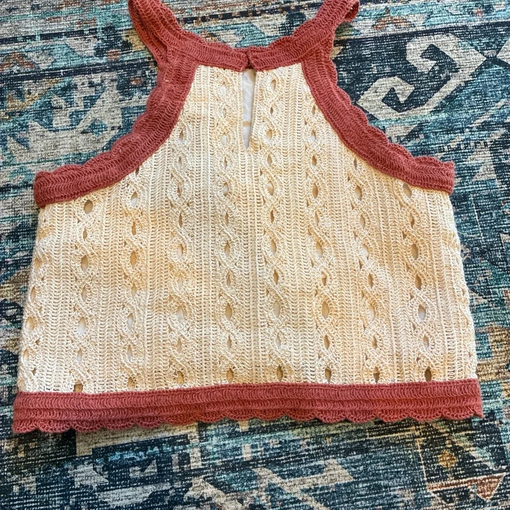 Sea New York X Zara crochet floral tank top kids size 11/12 - Picture 4 of 5